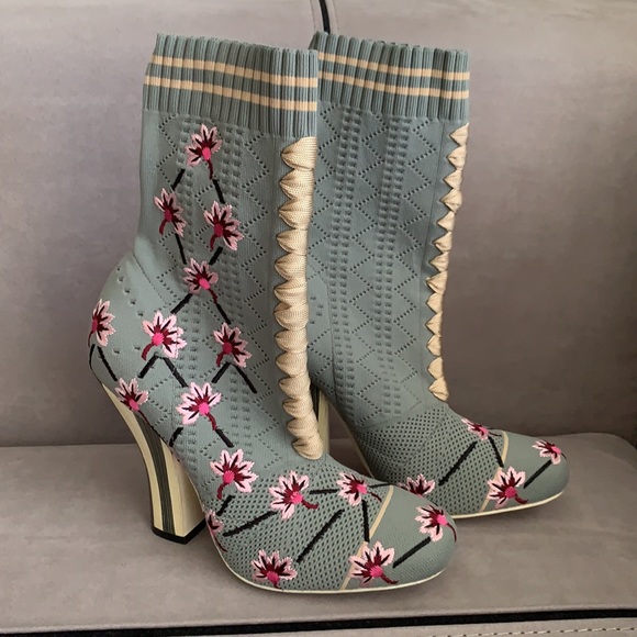 🌸NWT FENDI Open Knit Sock Boots size Eur 36 - Picture 8 of 17